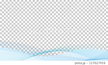 Wave background frame line blue light blue vector 117027459