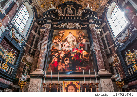 Interiors of Saint Charles Borromee church, Anvers, Belgium Interiors of Saint Charles Borromee church, Anvers, Belgium 117029840