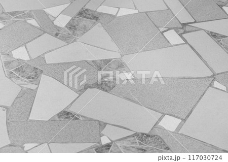 Pattern grey paving slab floor road surface street city background texture tile urban pavement 117030724