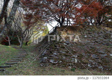 紅葉と城跡(市場城址 愛知県 豊田市) 紅葉と城跡(市場城址 愛知県 豊田市) 117031064
