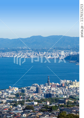 別府湾眺望と別府大分市街地 別府湾眺望と別府大分市街地 117031253