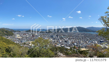 城山からの佐伯市街地眺望 117031379