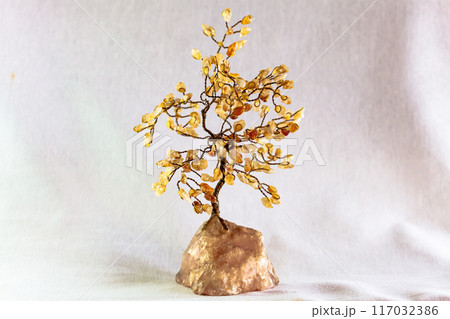 Beautiful tree of life made of stones and metal 117032386