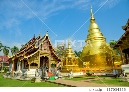 タイチェンマイにあるワット・プラシン寺院の美しい風景 117034326