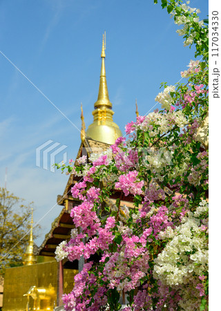 タイチェンマイにあるワット・プラシン寺院の美しい風景 タイチェンマイにあるワット・プラシン寺院の美しい風景 117034330