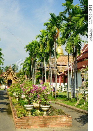 タイチェンマイにあるワット・プラシン寺院の美しい風景 タイチェンマイにあるワット・プラシン寺院の美しい風景 117034341