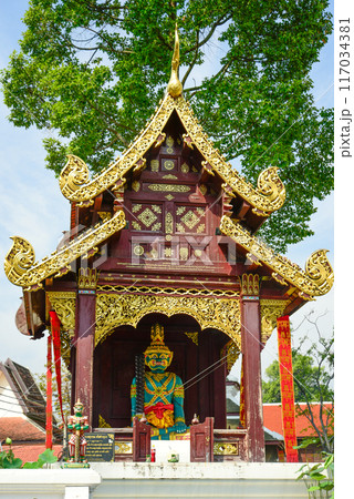 タイチェンマイにあるワット・チェディルアン寺院の美しい風景 117034381
