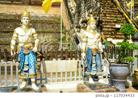 タイチェンマイにあるワット・チェディルアン寺院の美しい風景 117034433