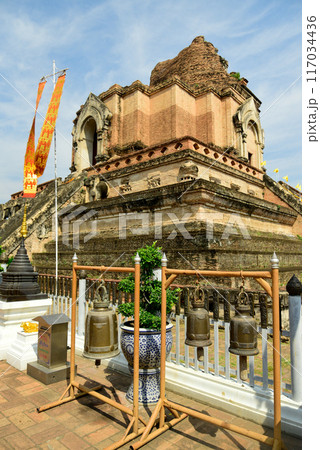 タイチェンマイにあるワット・チェディルアン寺院の美しい風景 117034436