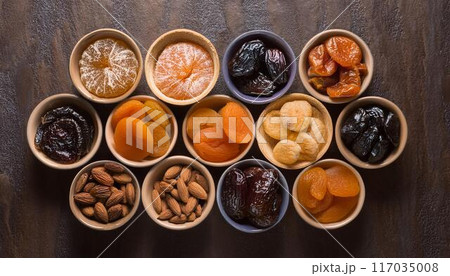 ドライフルーツとナッツ 117035008