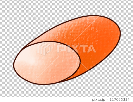 Simple, loosely cut sausages in half, analog style Simple, loosely cut sausages in half, analog style 117035334