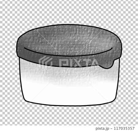 A simple, round, analog-style container 117035357