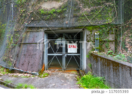 広島と浜田を結ぶ、幻の広浜鉄道今福線　閉鎖したトンネル 117035393