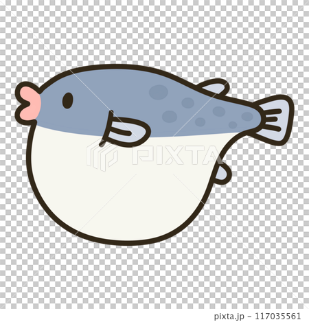 双富久 フグの絵 フグのフィッシュ、タキフグのルブリペス、フグ、トラフグのフグ