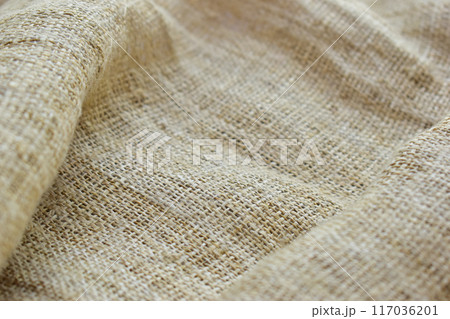 brown sackcloth texture background, crumpled burlap fabric textile for design brown sackcloth texture background, crumpled burlap fabric textile for design 117036201