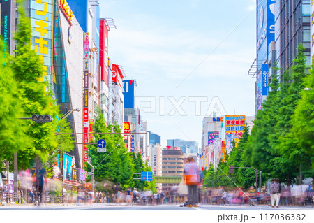 東京・秋葉原 歩行者天国 東京・秋葉原 歩行者天国 117036382