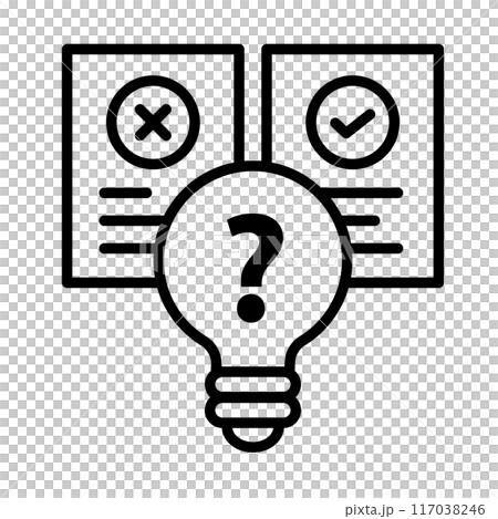 An icon representing a hypothesis. An icon representing a hypothesis. 117038246