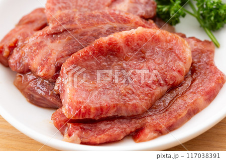 焼肉用の牛ハラミ 焼肉用の牛ハラミ 117038391