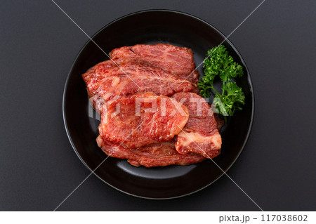 焼肉用の牛ハラミ 117038602