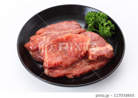 焼肉用の牛ハラミ 117038605