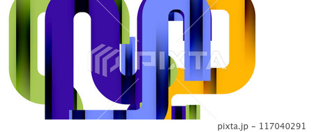 Dynamic waves, flowing lines, stripes vector geometric elements minimal pattern. Vector Illustration For Wallpaper, Banner, Background, Card, Book Illustration, landing page Dynamic waves, flowing lines, stripes vector geometric elements minimal pattern. Vector Illustration For Wallpaper, Banner, Background, Card, Book Illustration, landing page 117040291