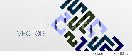 Color bend lines with shadow texture effect. Vector Illustration For Wallpaper, Banner, Background, Card, Book Illustration, landing page 117040837