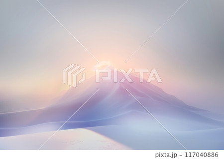 ぼやけた光の色と影を持つ抽象的なグラデーションの背景 117040886