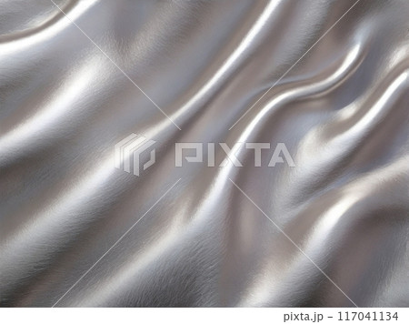 銀色の布の背景 銀色の布の背景 117041134