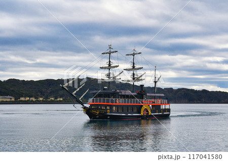 下田港の遊覧船 黒船サスケハナ(静岡県下田市) 下田港の遊覧船 黒船サスケハナ(静岡県下田市) 117041580