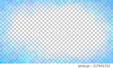 青の水彩フレーム 白背景 透過 16:9 青の水彩フレーム 白背景 透過 16:9 117041722