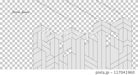 幾何抽象建築科技商業背景 117041960