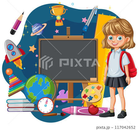 Back to School Vector Illustration Back to School Vector Illustration 117042652