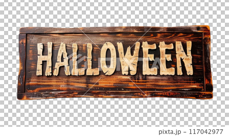 Halloween Wood Board Halloween Wood Board 117042977