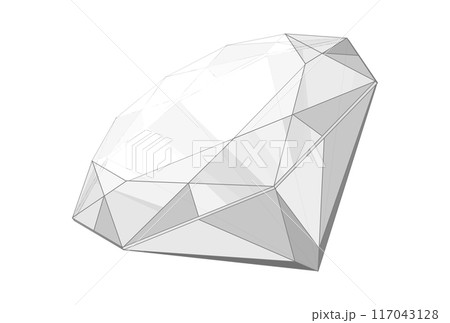 宝石風のキラキラしたイラスト 117043128