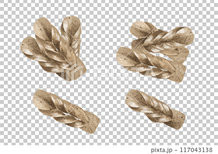 魔芋魚糕的水彩風格向量圖 117043138