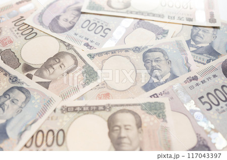 お金イメージ 紙幣 新札 新紙幣 お金イメージ 紙幣 新札 新紙幣 117043397