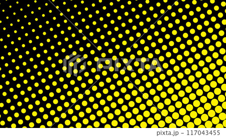 ハーフトーン 背景 黒 黄色 派手 グラデーション 斜め ハーフトーン 背景 黒 黄色 派手 グラデーション 斜め 117043455