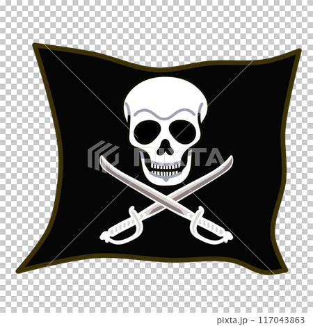 海賊旗のイラスト 117043863