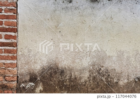 brick wall with cement wall texture brick wall with cement wall texture 117044076