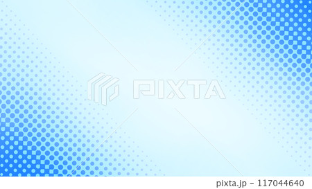 爽やかなハーフトーンのフレーム 16:9 爽やかなハーフトーンのフレーム 16:9 117044640