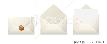 白い封筒・招待状のイラスト 117044691