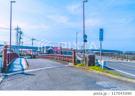 日本の寒川都市景観 寒川神社から宮山駅までの帰路道順写真Pの6＝令和6年7月21日 117045090