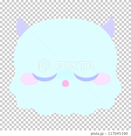 Ramune slime ghost sleeping soundly 117045190