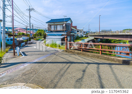 日本の寒川都市景観 寒川神社から宮山駅までの帰路道順写真Pの10＝令和6年7月21日 117045362