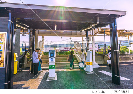 日本の寒川都市景観 寒川神社から宮山駅までの帰路道順写真Pの18＝令和6年7月21日 117045681