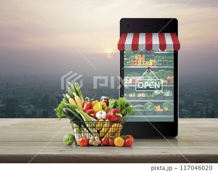 Online shopping concept, Generative AI 117046020