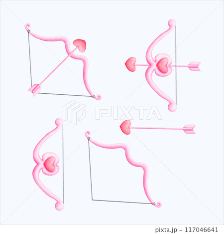 "Handpainted Watercolor Arrow Illustration " "Handpainted Watercolor Arrow Illustration " 117046641