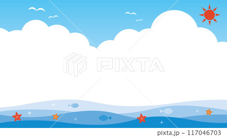 海 空 夏 背景 海 空 夏 背景 117046703