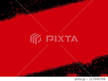 血飛沫 血痕 ホラー 怖い赤と黒の液体背景 血飛沫 血痕 ホラー 怖い赤と黒の液体背景 117046768