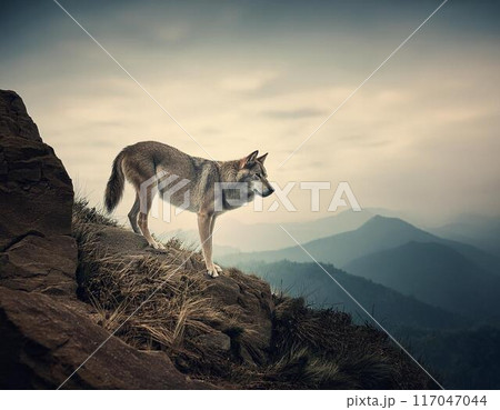 野生のニホンオオカミ 117047044